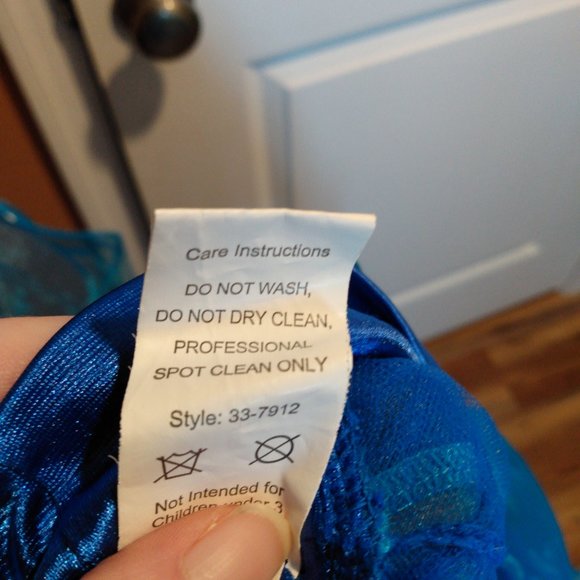 SOLD Puffy Blue Dance/Costume Skirt - Picture 3 of 4